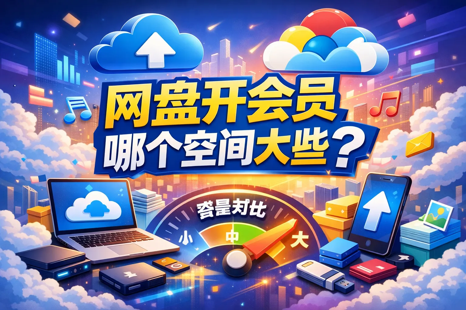 网盘开会员哪个空间大些