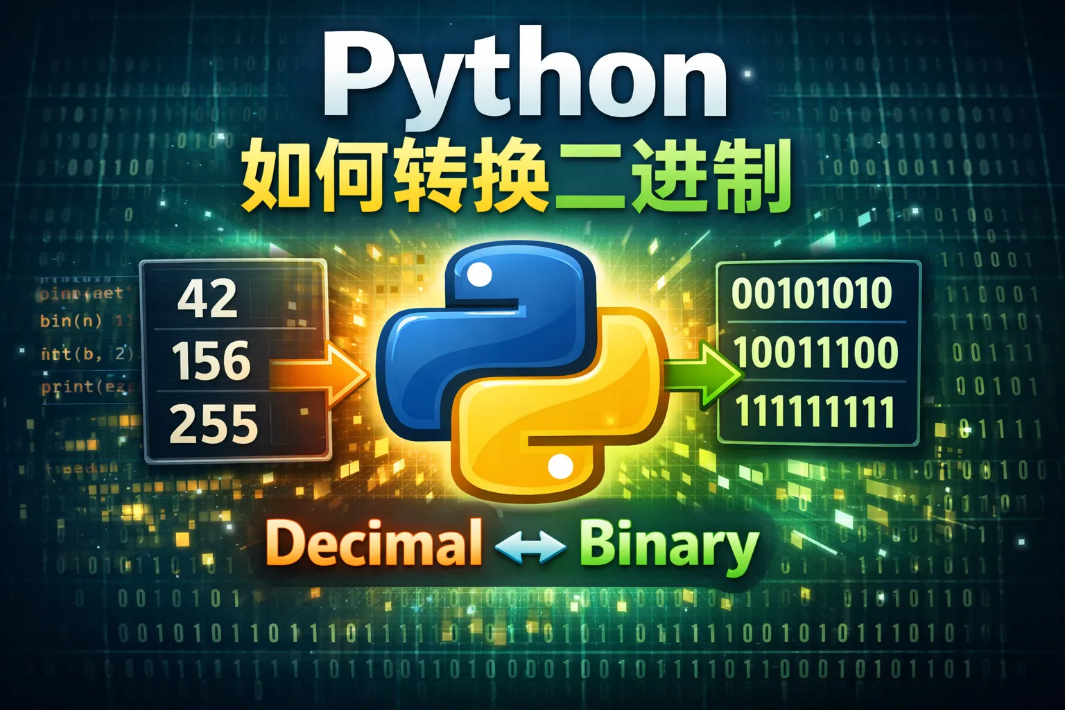 python 如何转换二进制