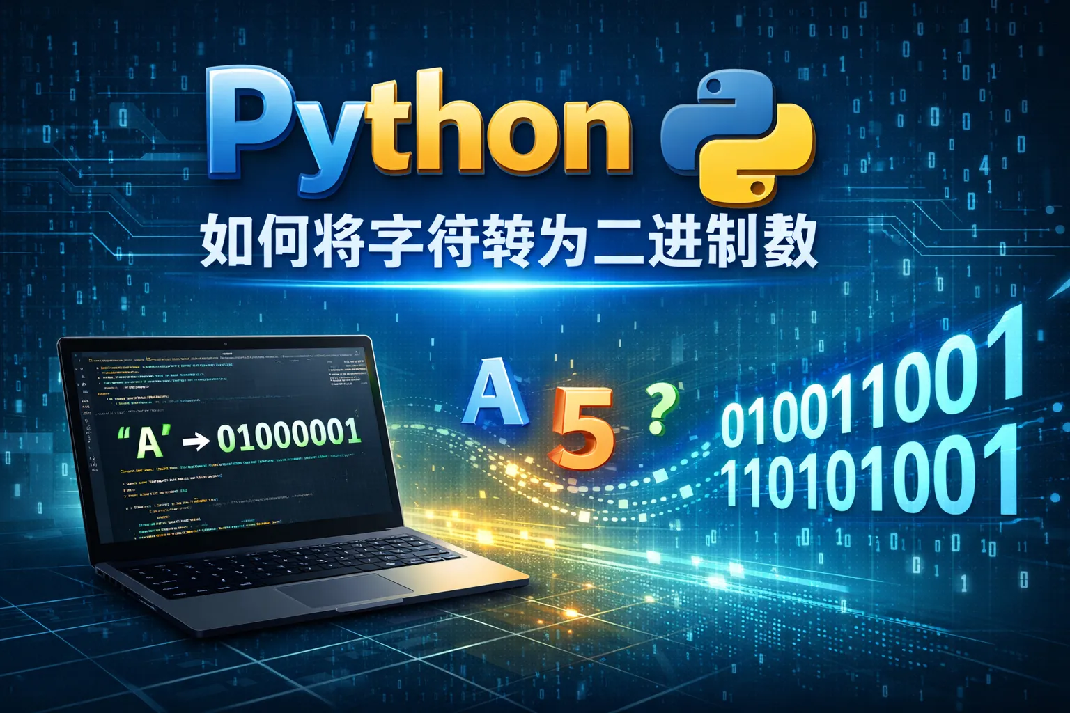 python如何将字符转为二进制数
