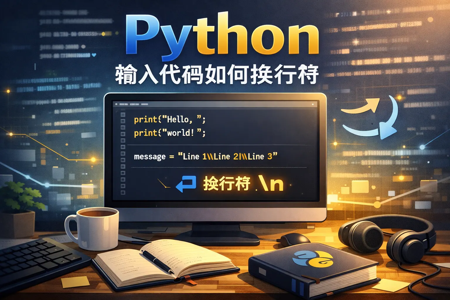python输入代码如何换行符
