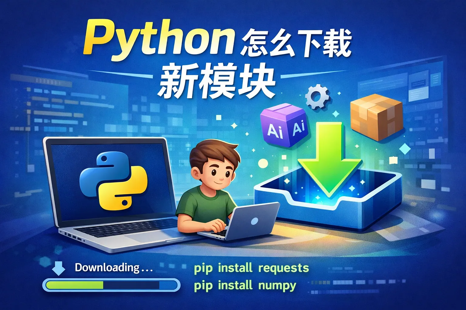 python怎么下载新模块