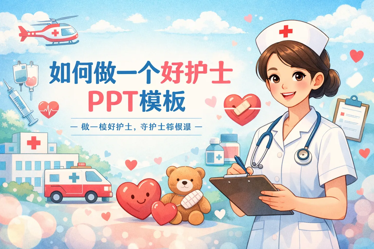 如何做一个好护士ppt模板