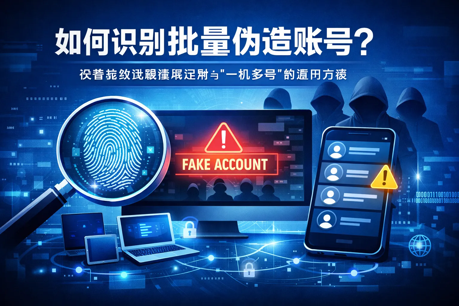 如何识别批量伪造账号?设备指纹识破虚假注册与“一机多号”的通用方案