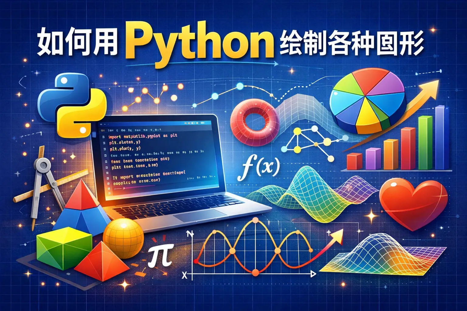 如何用python绘制各种图形