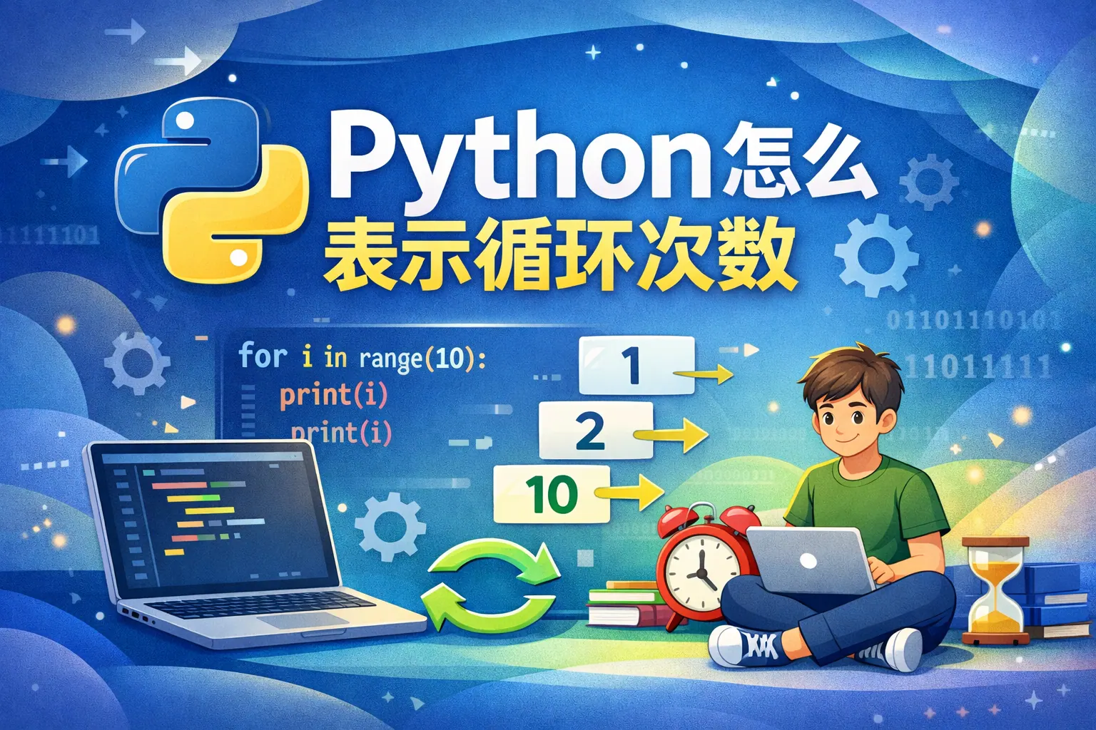 python怎么表示循环次数