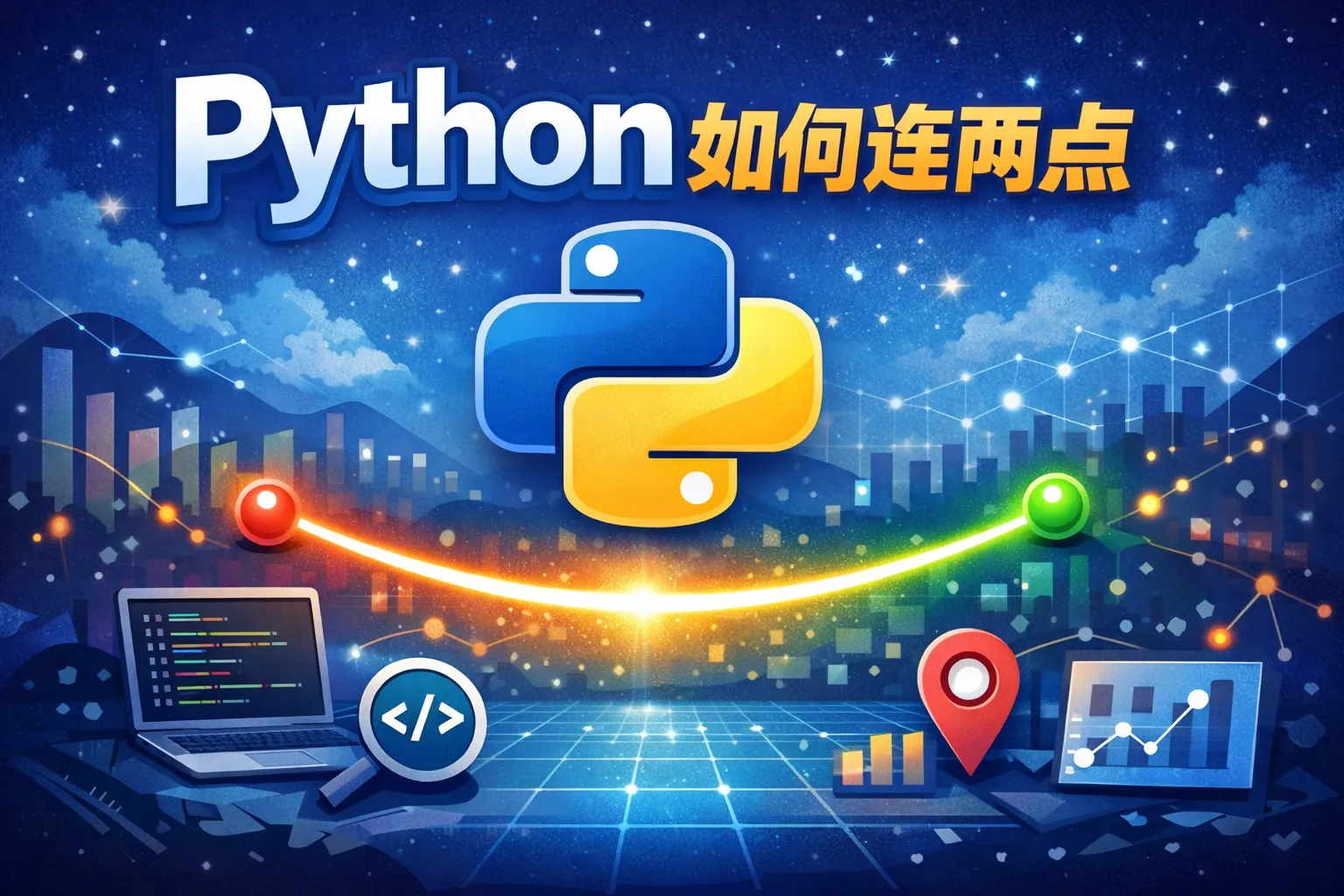 python如何连两点