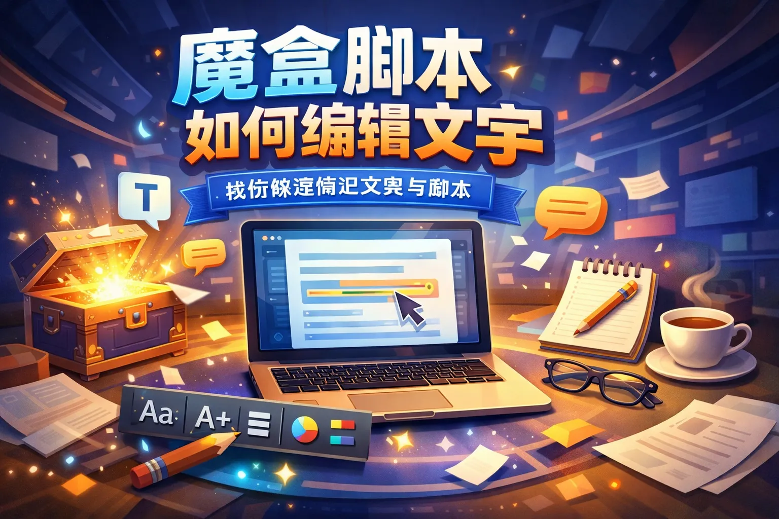 魔盒脚本如何编辑文字