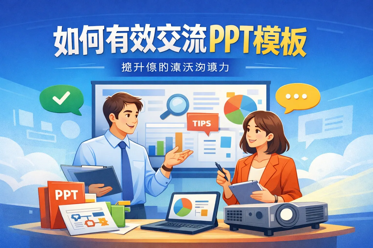 如何有效交流PPT模板