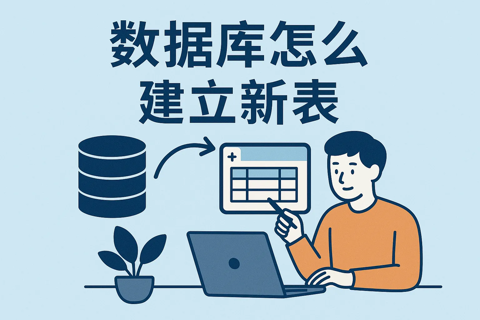数据库怎么建立新表