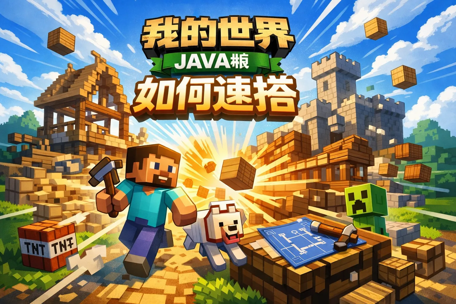 我的世界java版如何速搭