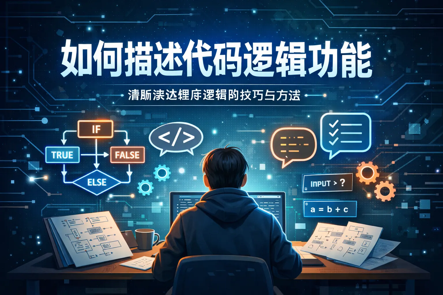 如何描述代码逻辑功能