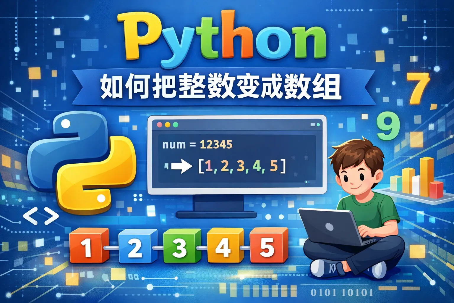 python如何把整数变成数组