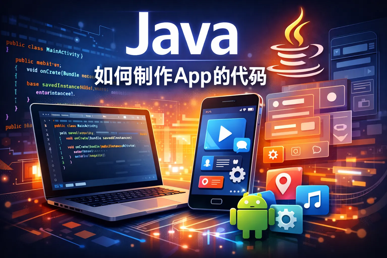 java如何制作app的代码