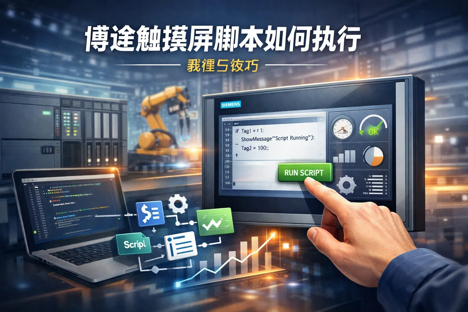 博途触摸屏脚本如何执行