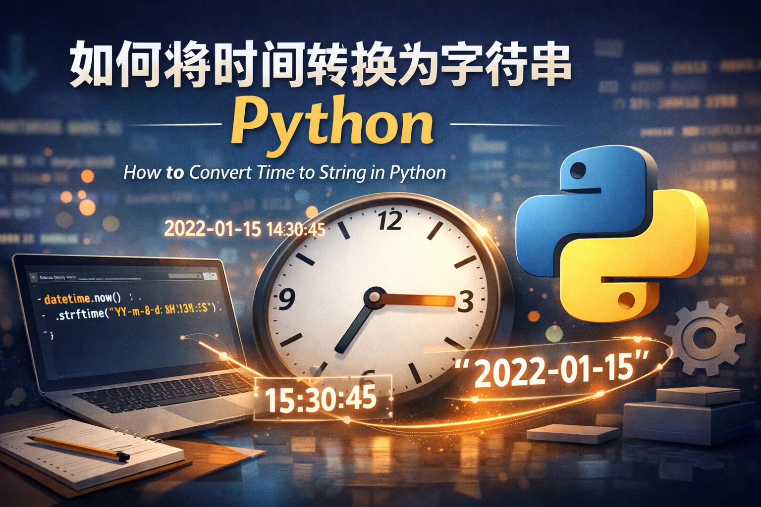 如何将时间转换为字符串python