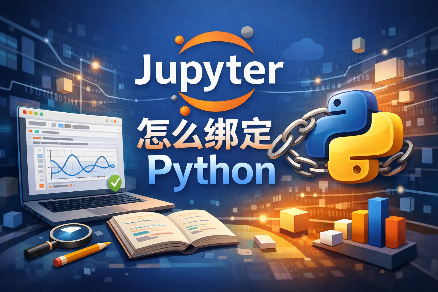 jupyter怎么绑定python
