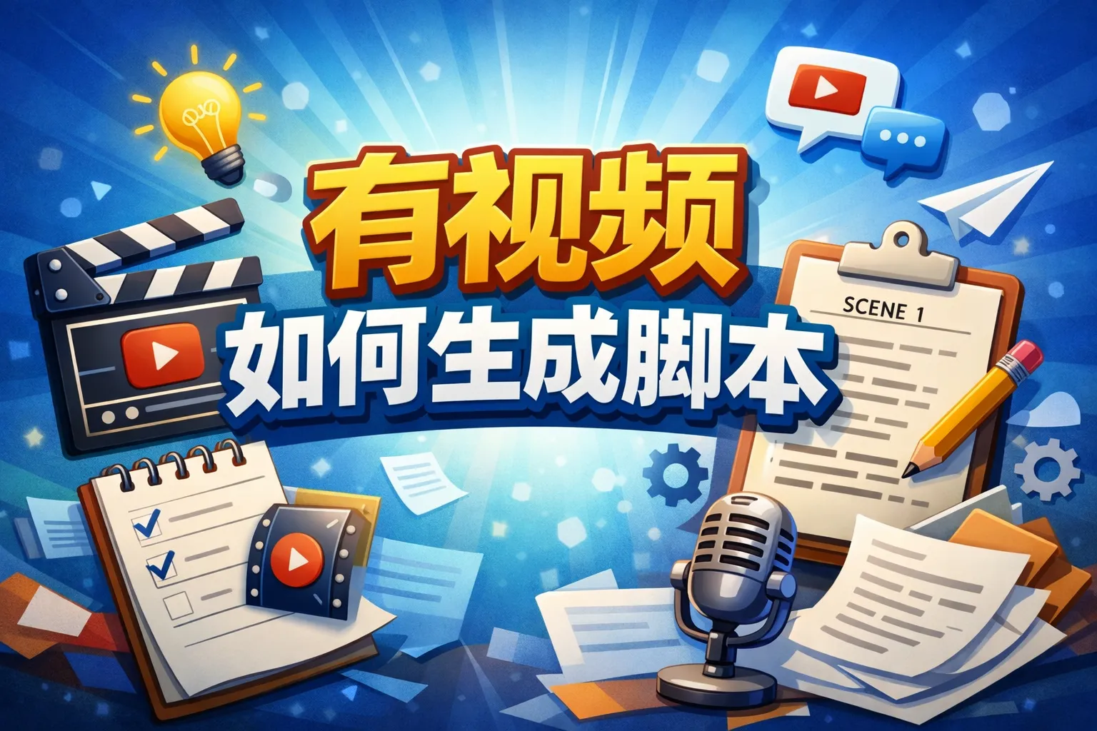 有视频如何生成脚本