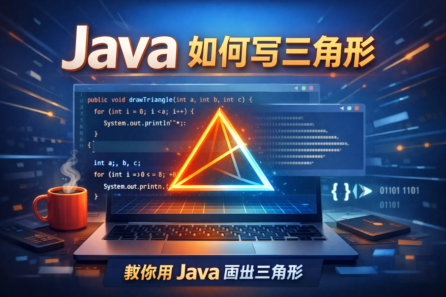 java如何写三角形