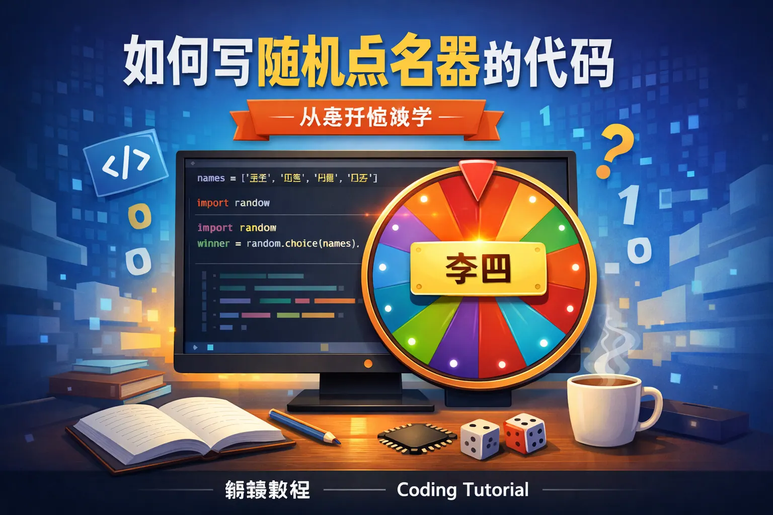 如何写随机点名器的代码