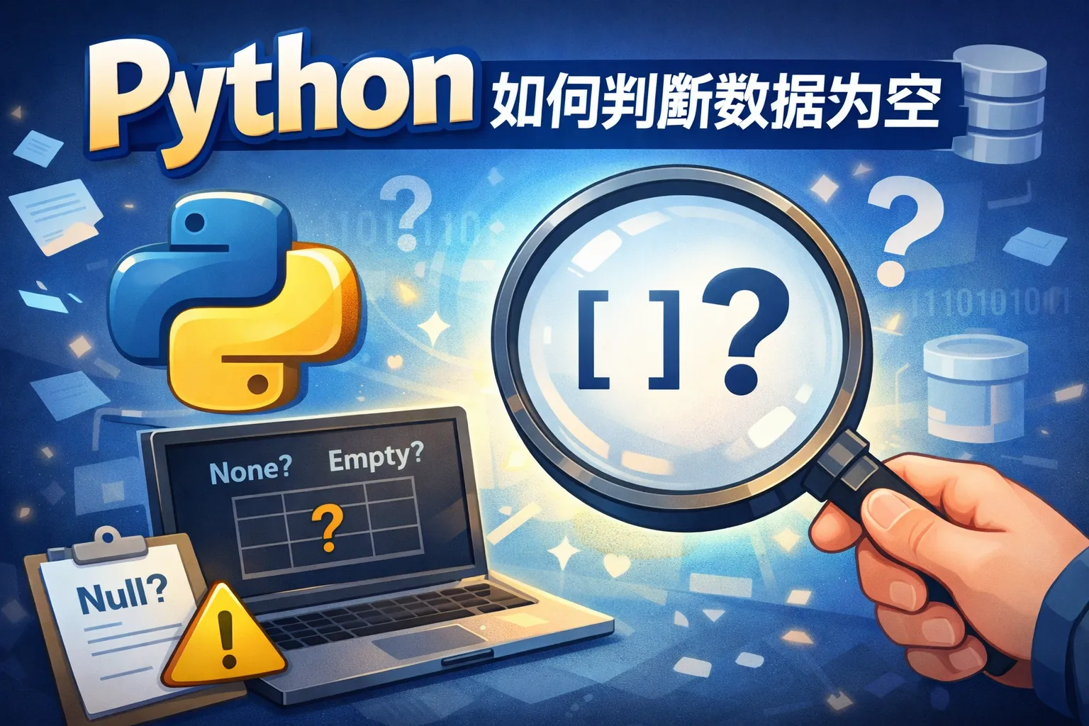 python如何判断数据为空