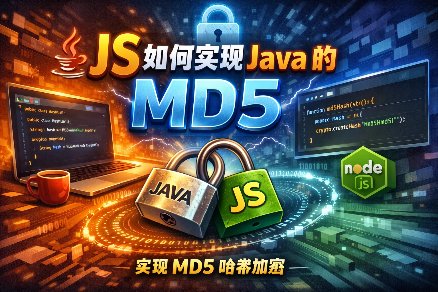 js如何实现java的md5