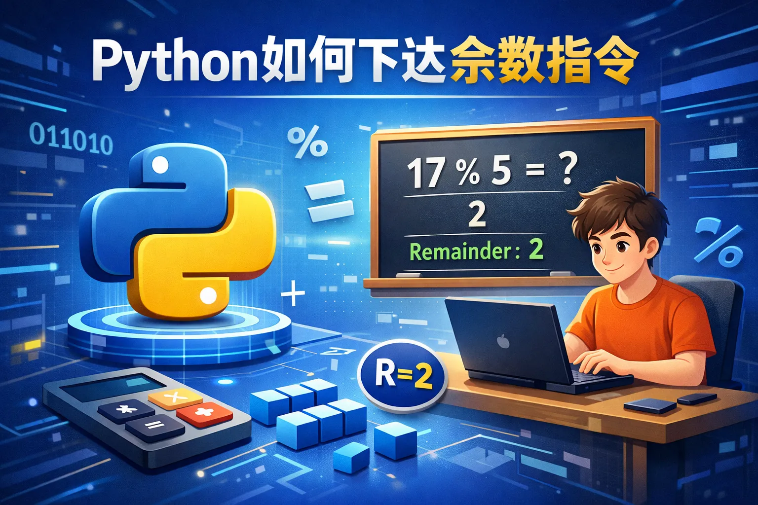 python如何下达余数指令