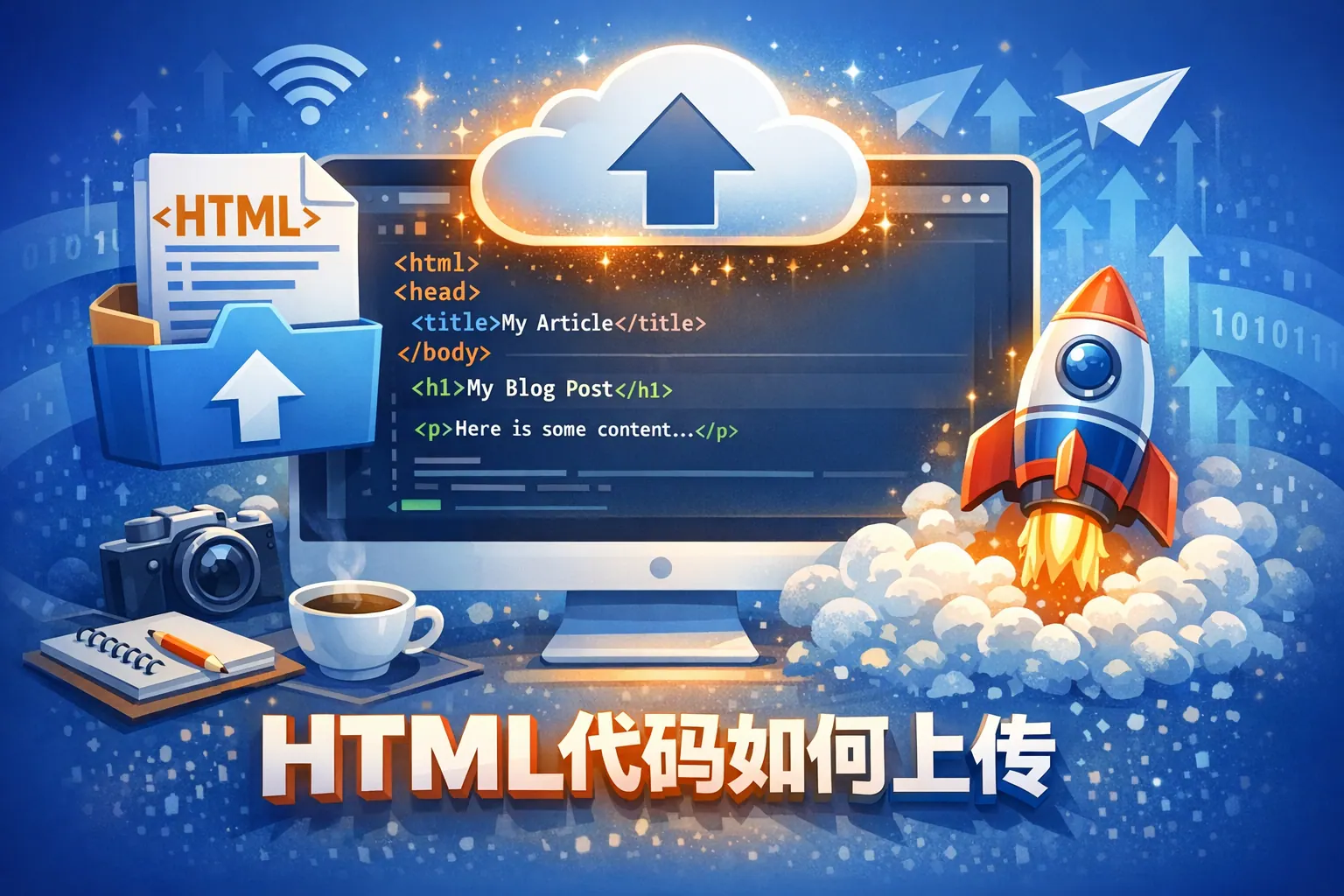 html代码如何上传