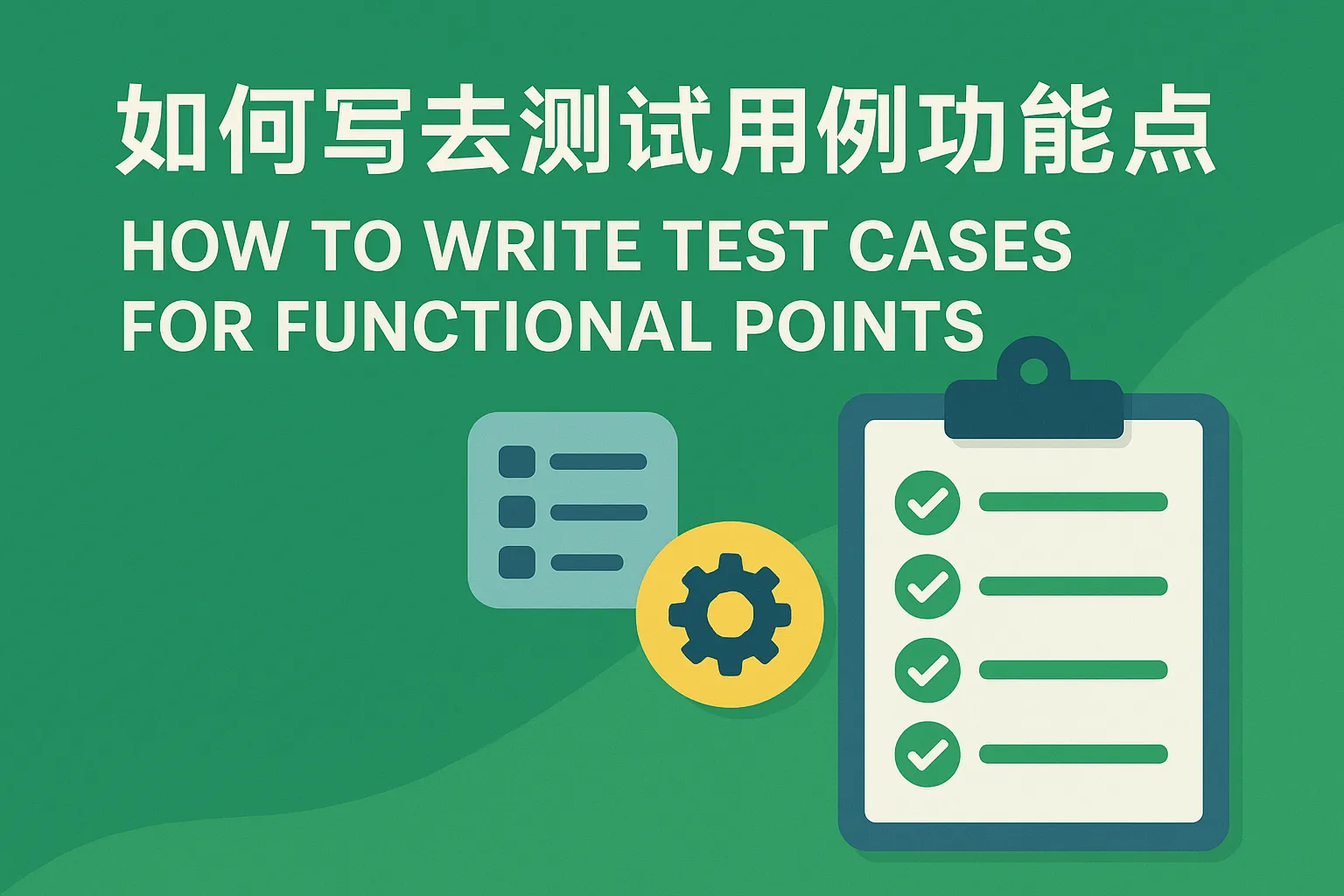 如何写去测试用例功能点