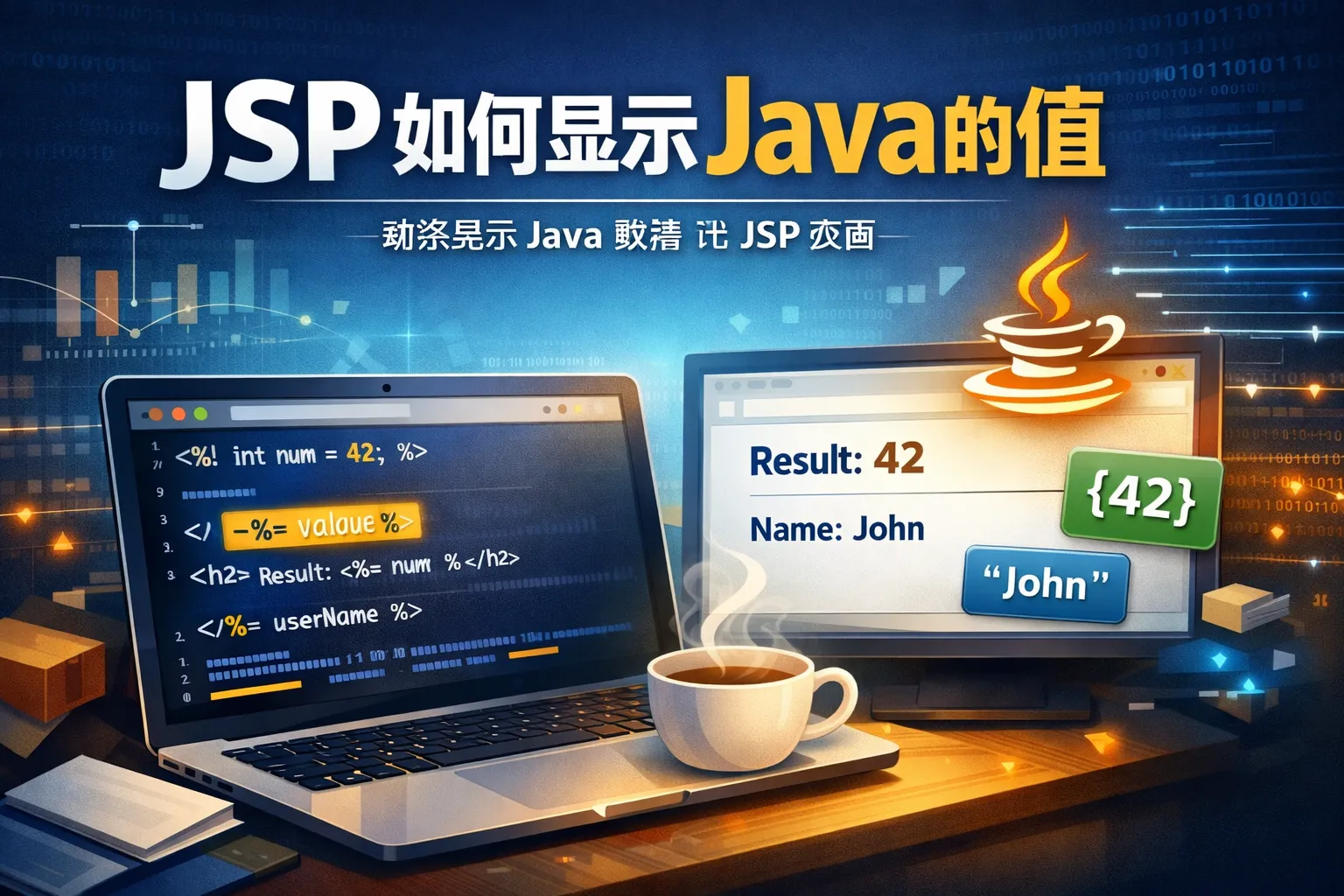 jsp如何显示Java的值
