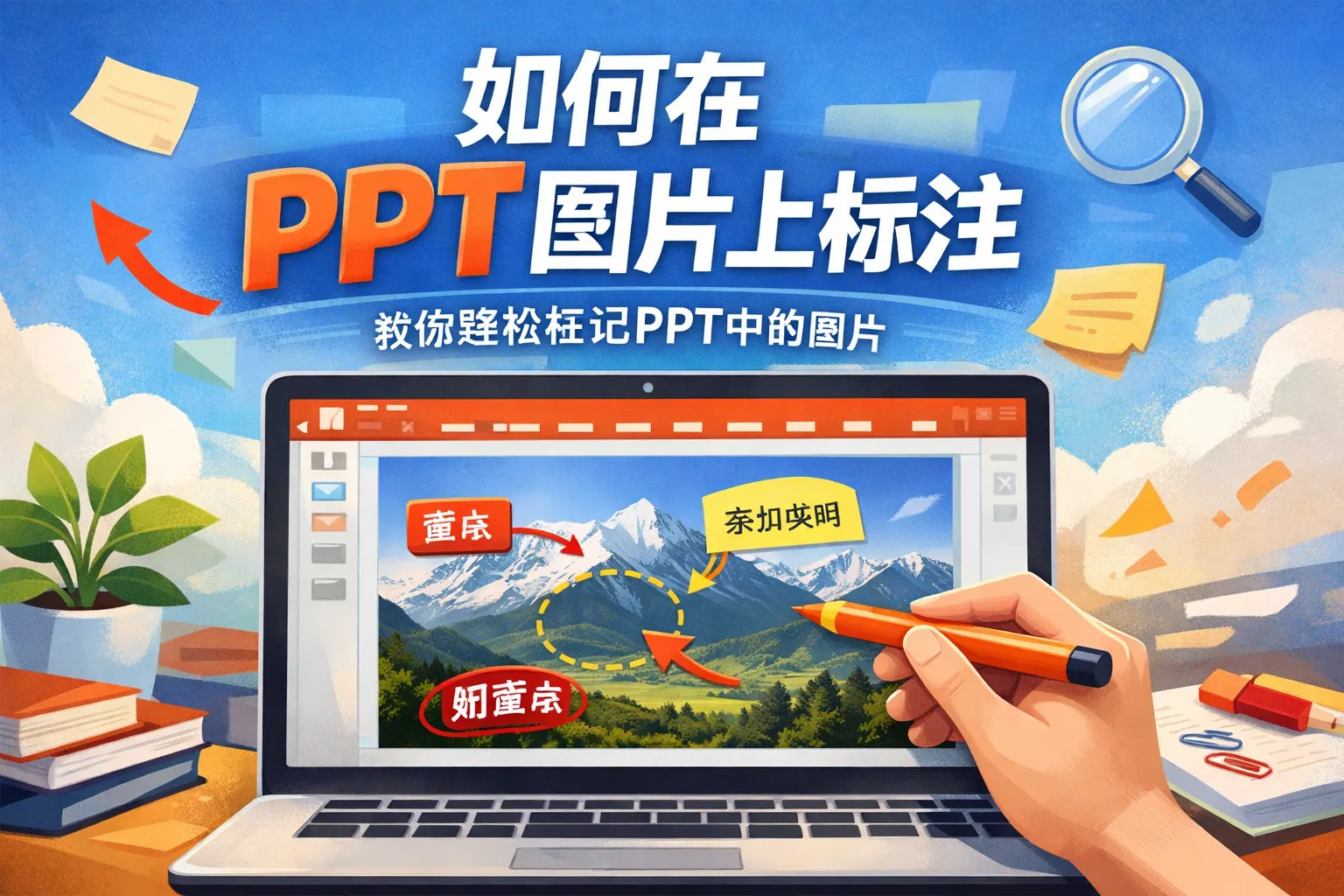 如何在ppt图片上标注