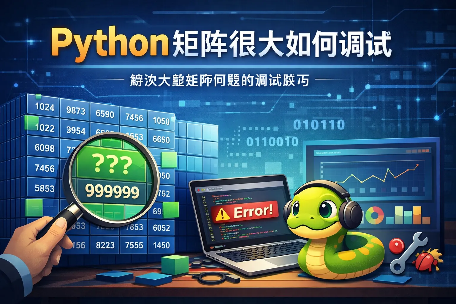 python矩阵很大如何调试