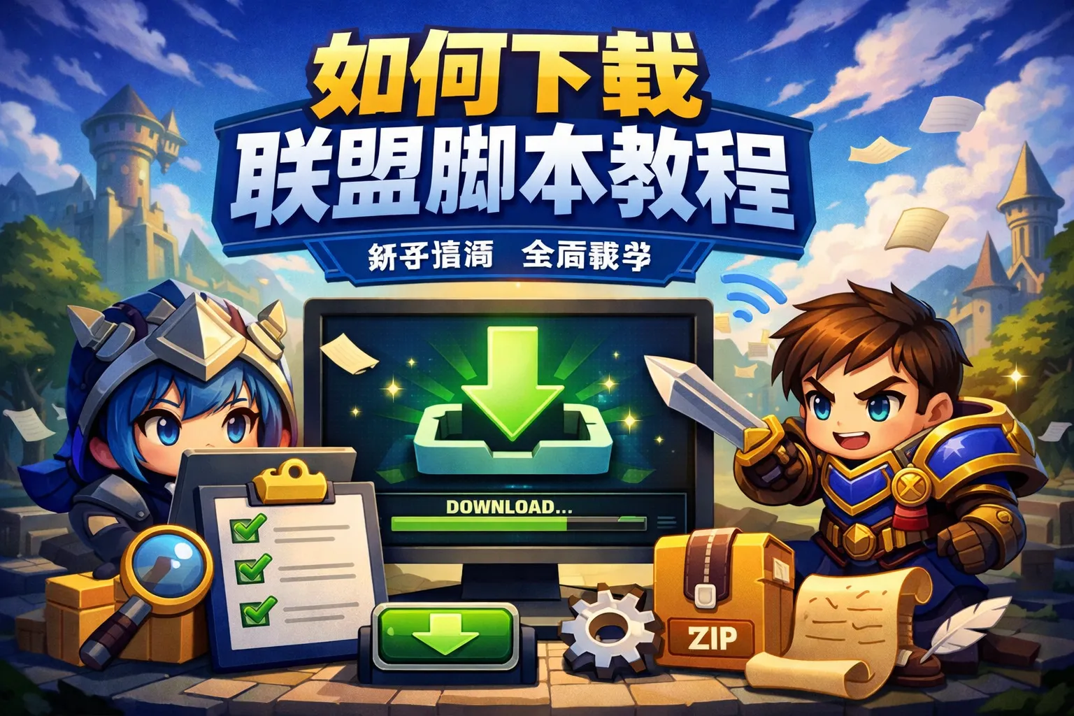 如何下载联盟脚本教程