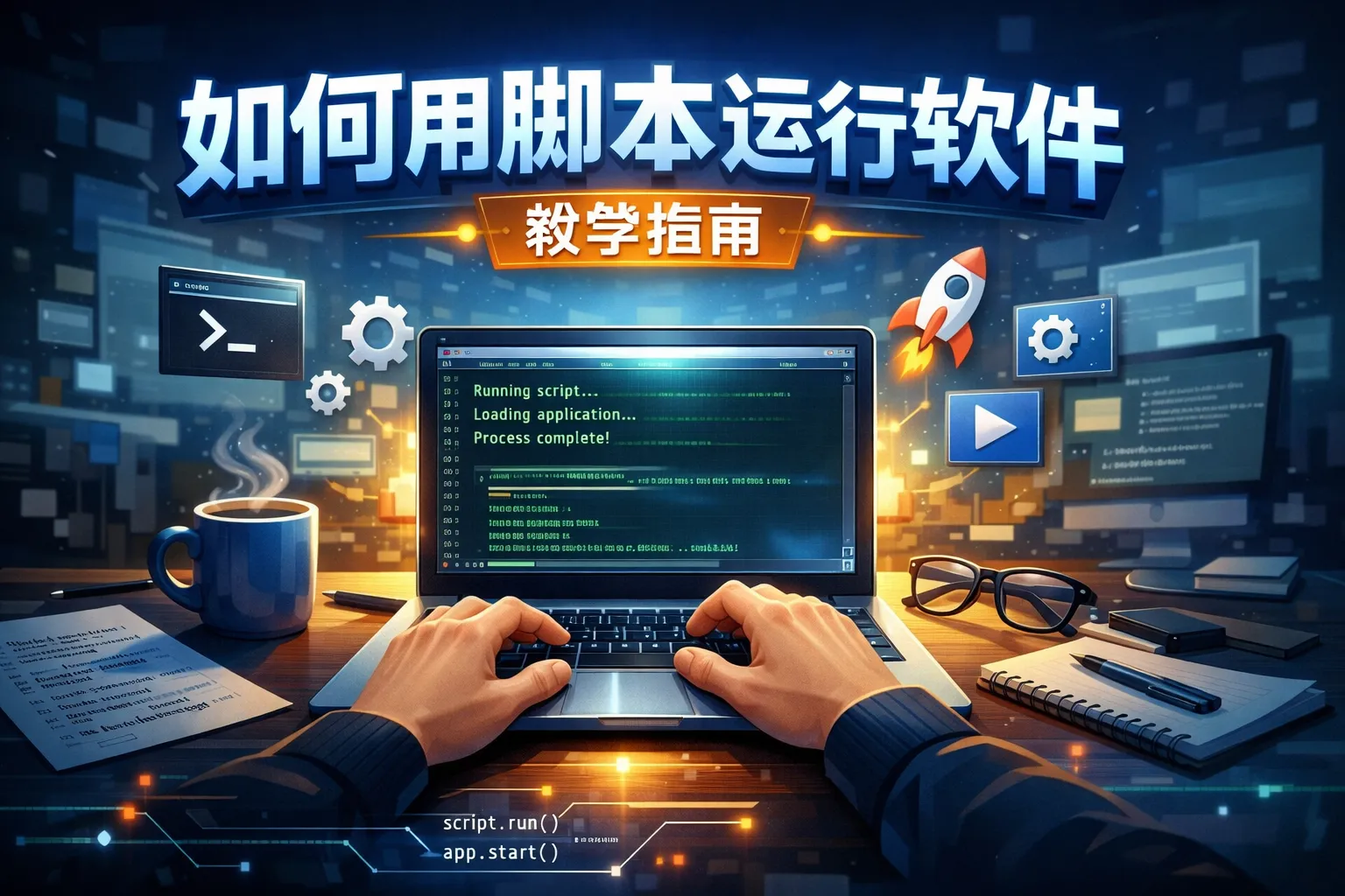 如何用脚本运行软件