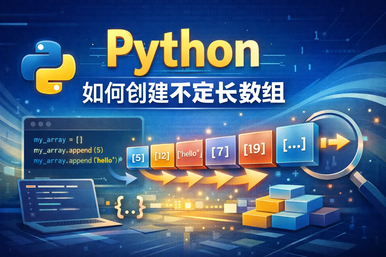 python如何创建不定长数组