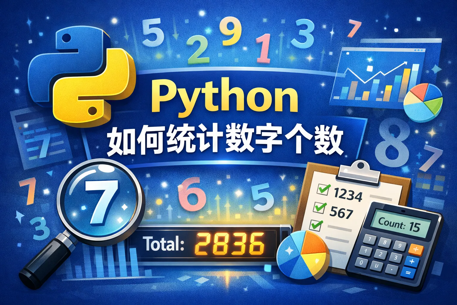 python如何统计数字个数