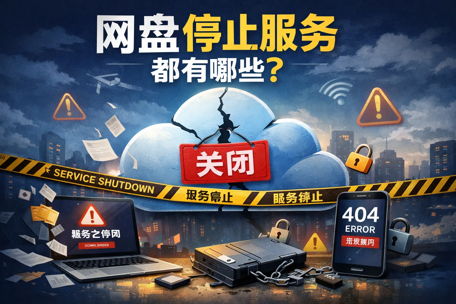 网盘停止服务都有哪些