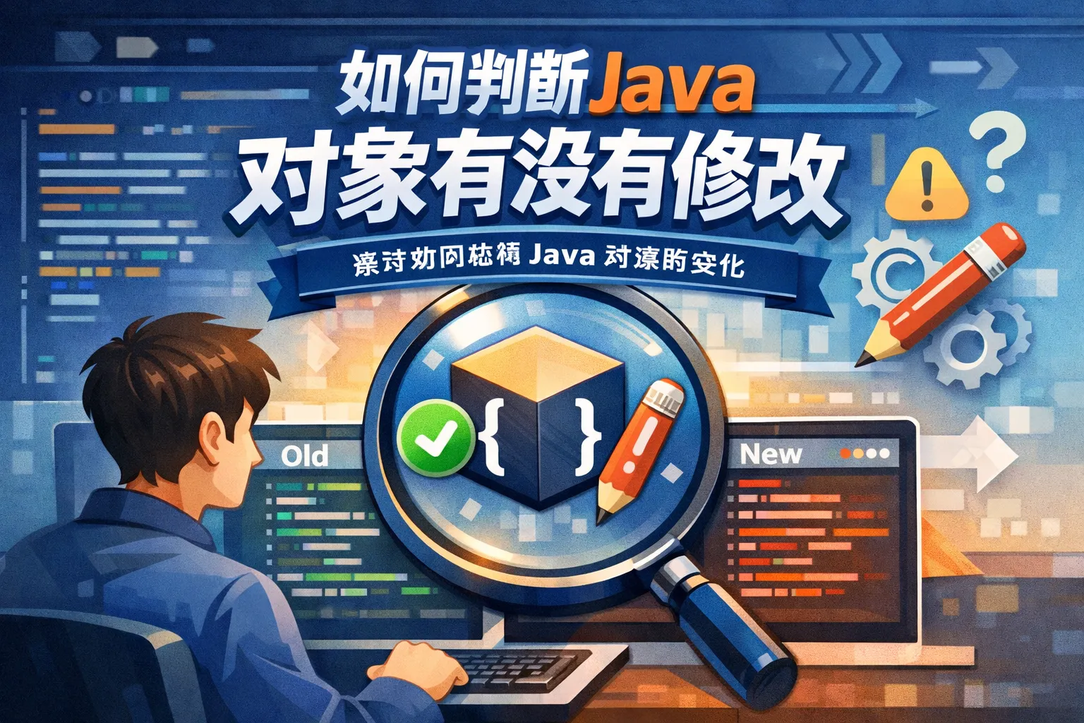 如何判断java对象有没有修改