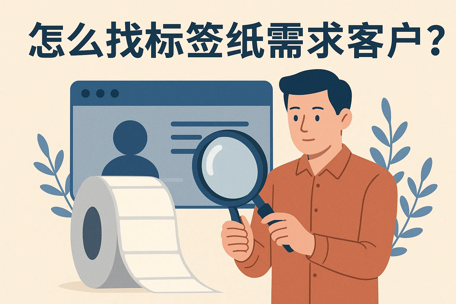怎么找标签纸需求客户