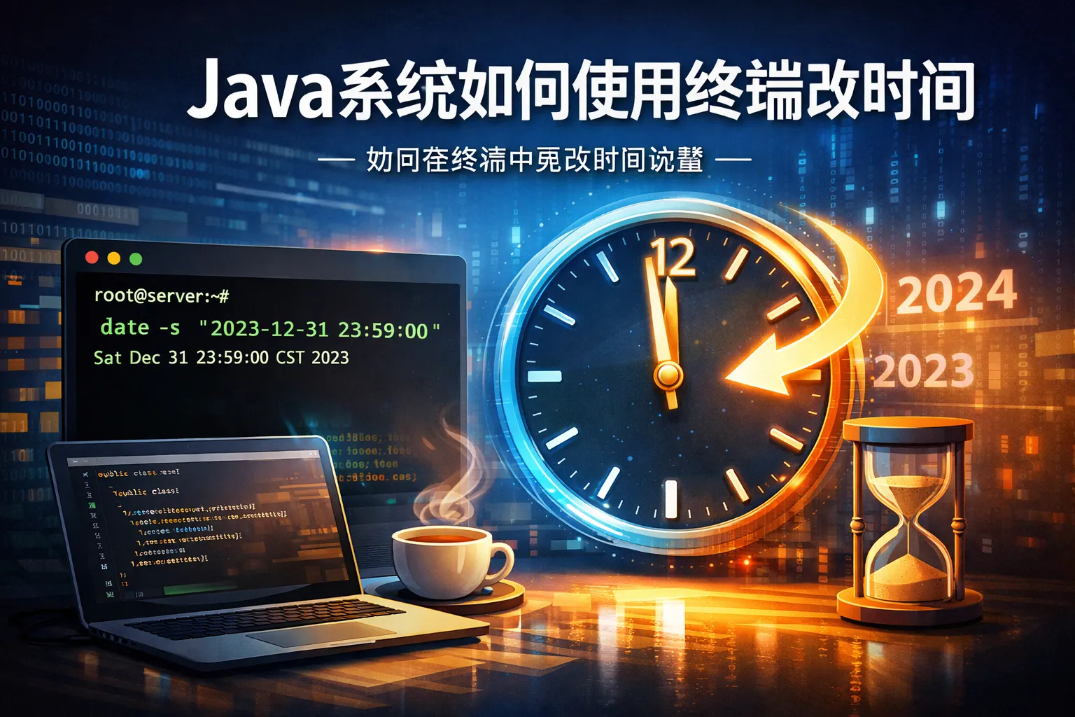 java系统如何使用终端改时间