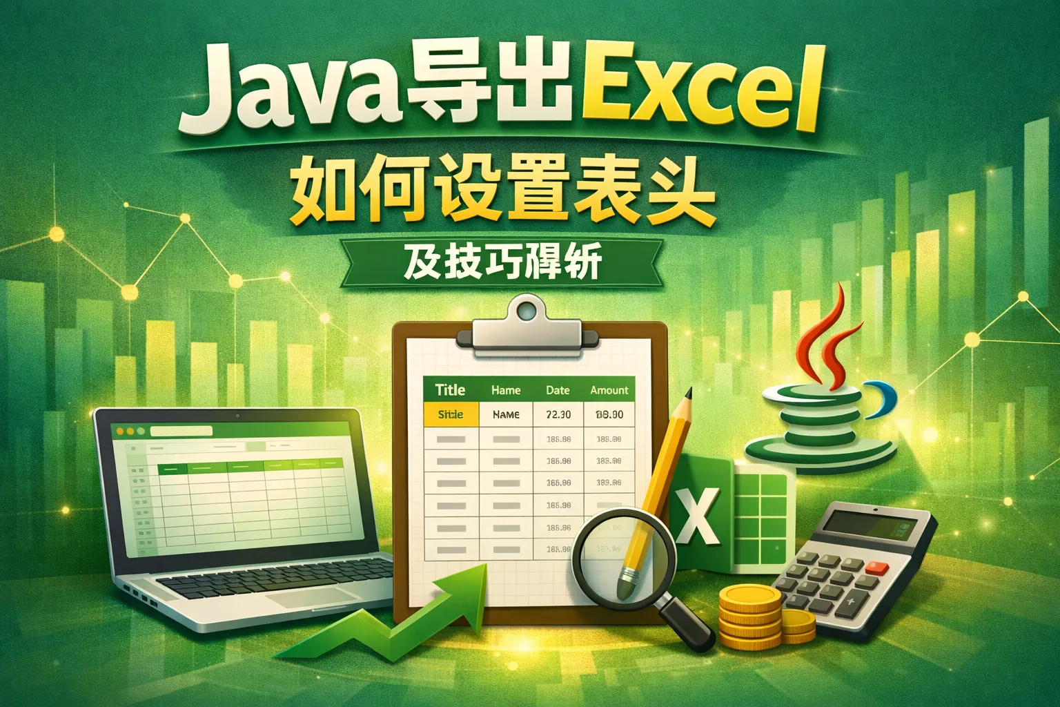 java导出execl如何设置表头以及