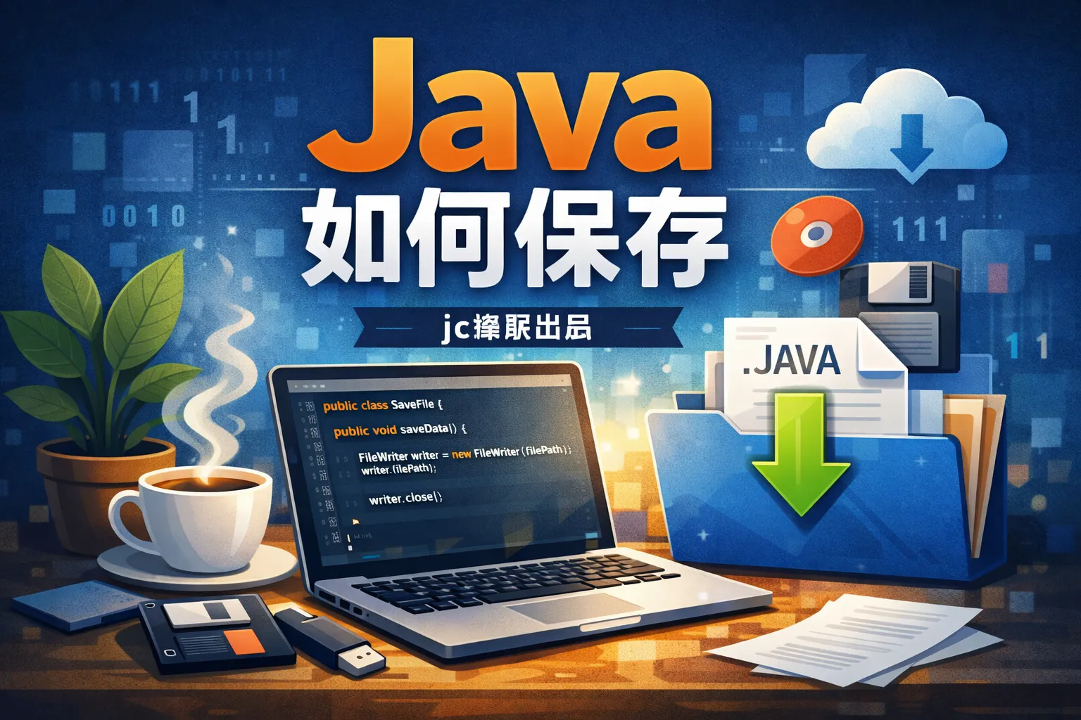 jc编辑完java如何保存