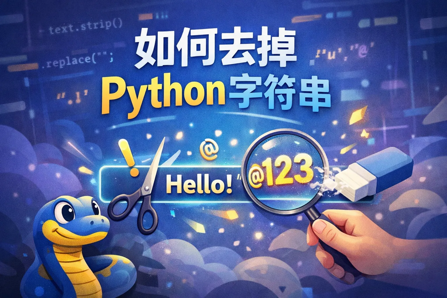 如何去掉python字符串