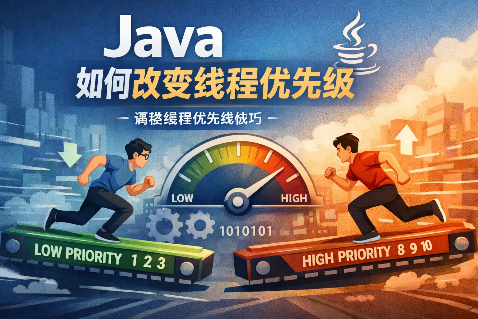 java如何改变线程优先级