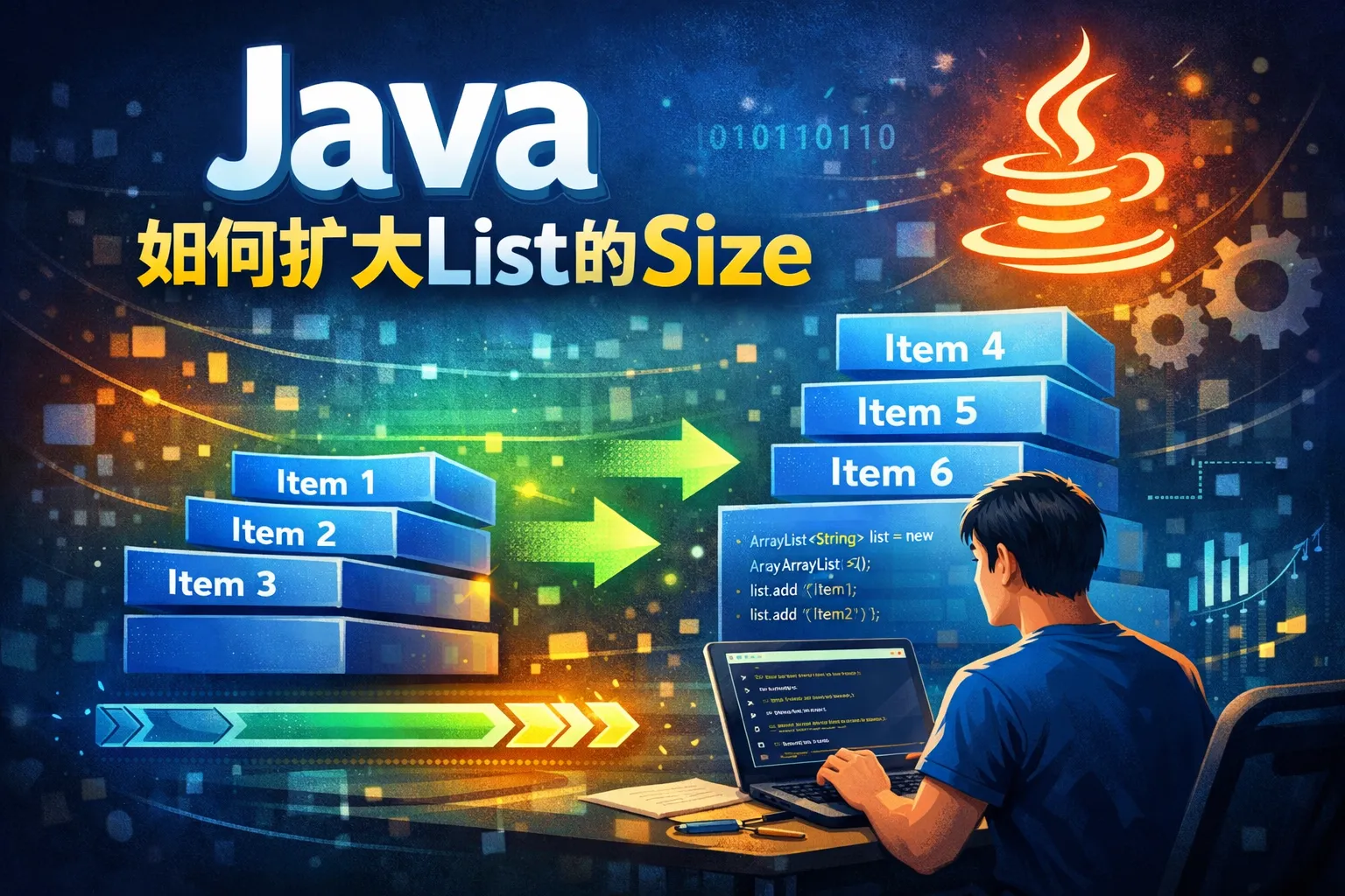 Java如何扩大list的size