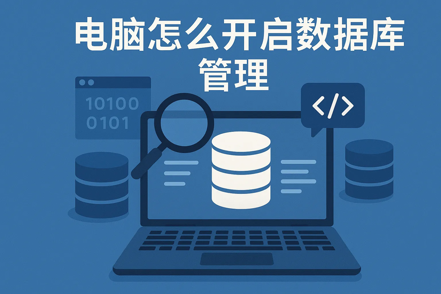 电脑怎么开启数据库管理