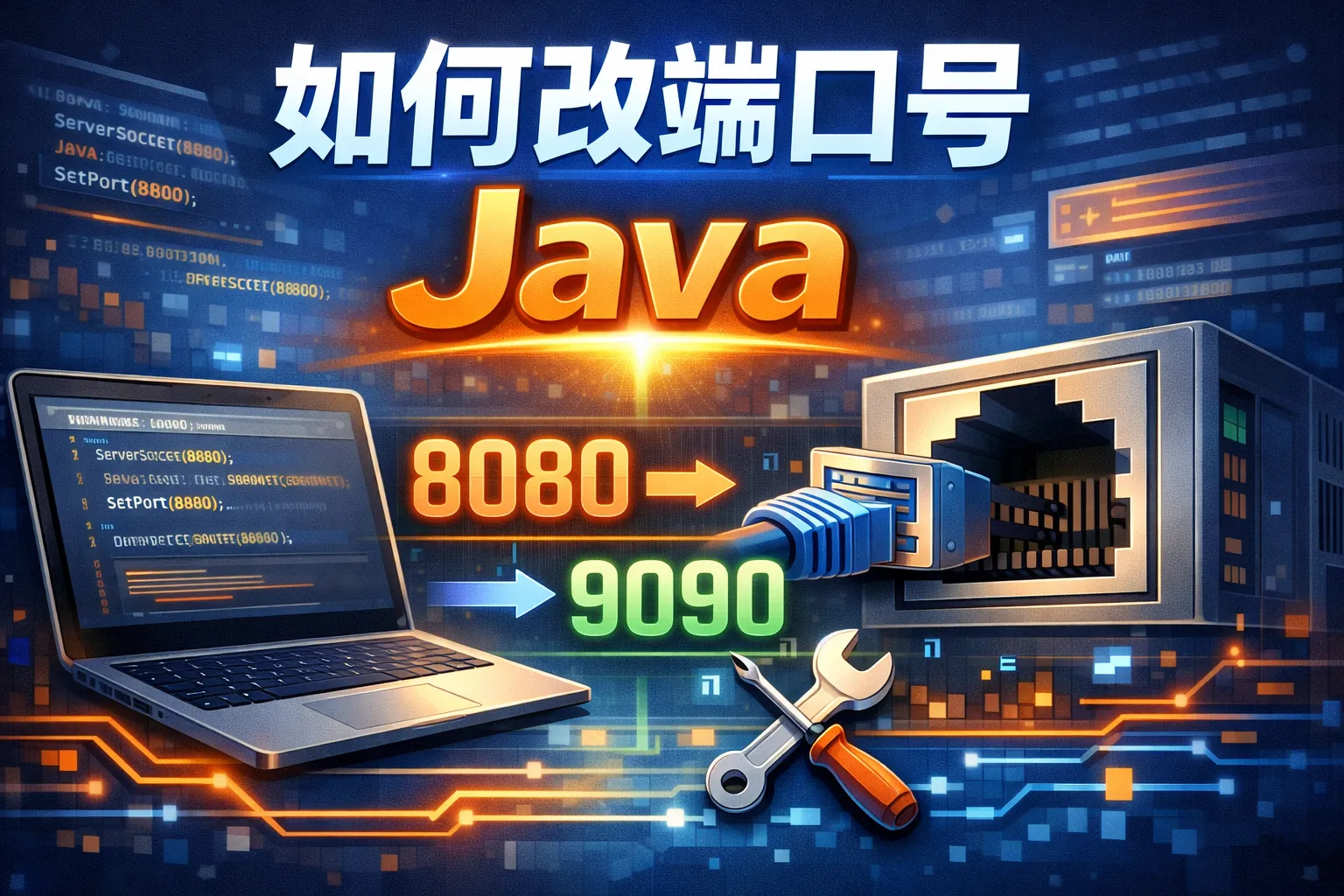 如何改端口号java