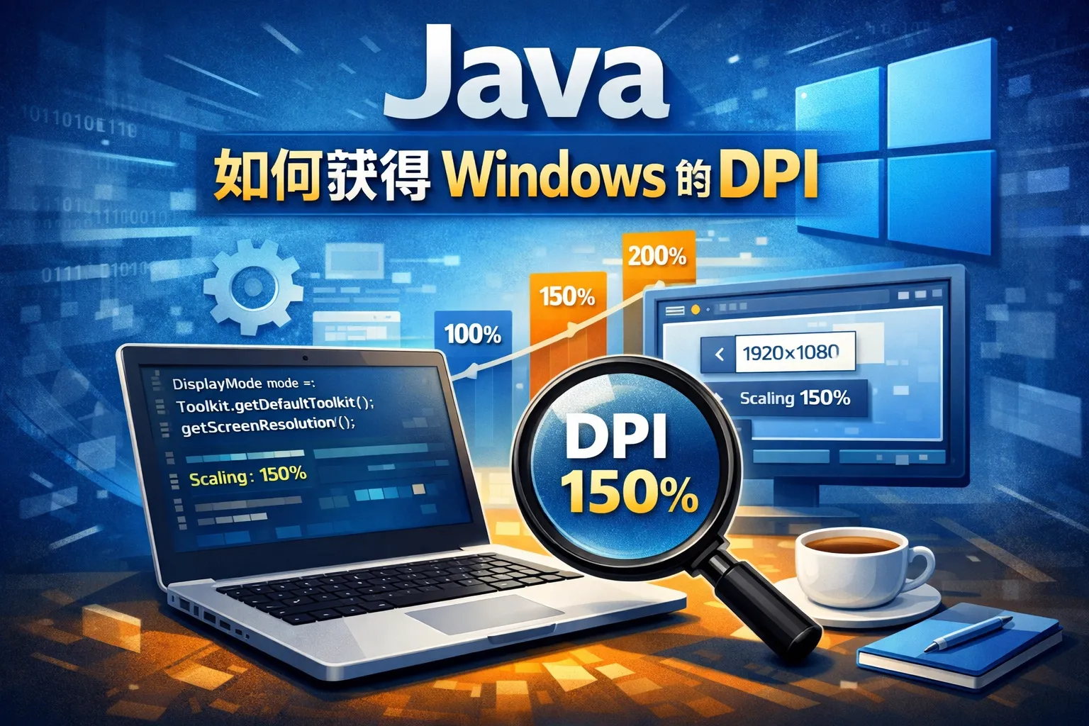 java如何获得windows的dpi