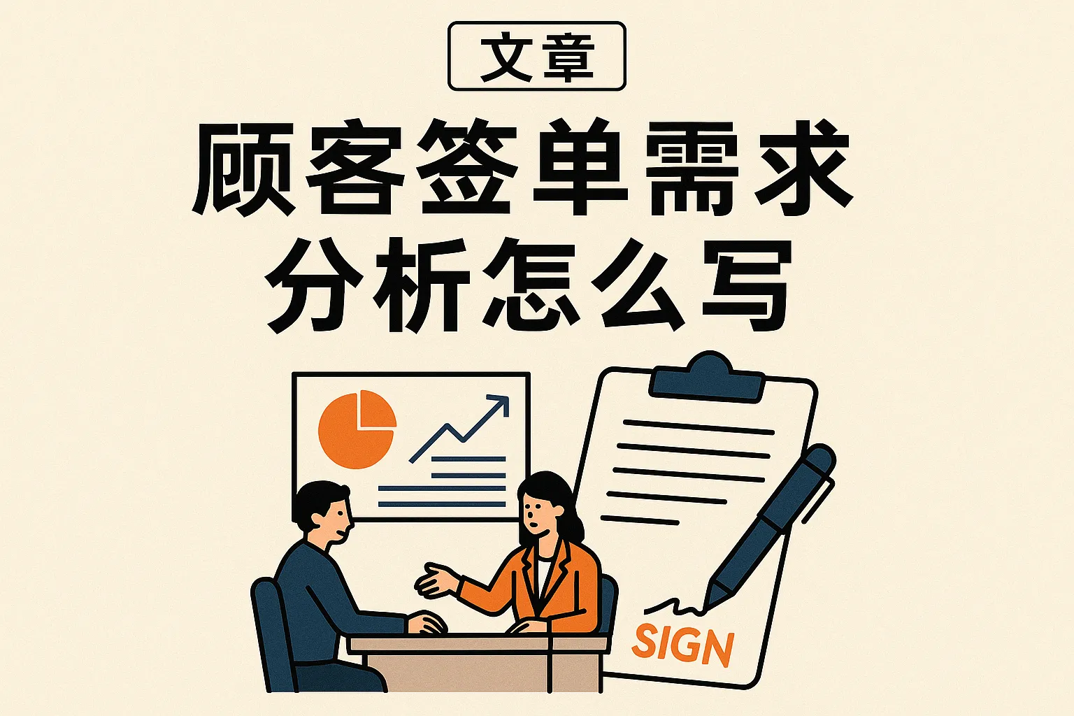 顾客签单需求分析怎么写