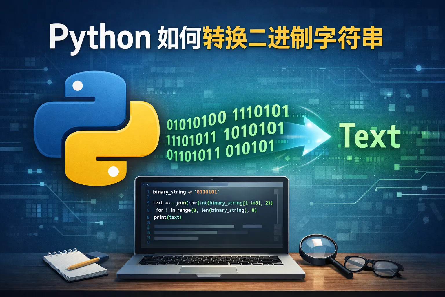 python 如何转换二进制字符串