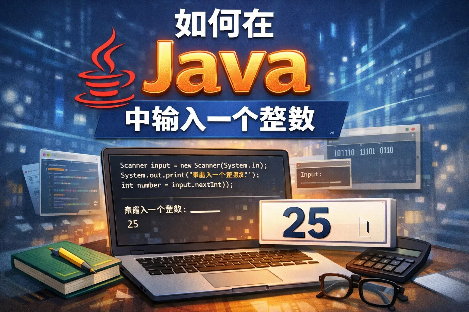 如何在java中输入一个整数